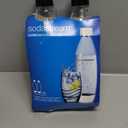 SodaStream Black 1L Slim Carbonating Bottles Twin Pack, Pack of 2