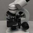 Binocular Compound Microscope 40X-2000X, Research Grade Professional Microscope with Dual Mechanical Stages and Coaxial Coarse/Fine Focus Knobs, Built-in Electronic Eyepieces, Adult Microscope