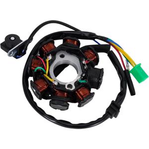 Magneto Ignition Stator 8 Coil 5 Wire Fits for GY6 125cc 150cc 139QMB 139QMA 4-stroke ATV Scooter Moped Go Kart Buggy Quad Pit Dirt Bike