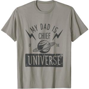 My Dad Is Chief of the Universe Father's Day T-Shirt for Men Large My Dad Is Chief of the Universe Father's Day T-Shirt for Men Large