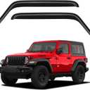 Window Visors Rain Guards for 2007-2018 Jeep Wrangler JK 2-Door