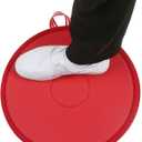 Pivot Disc and Patient Transfer Board-Turning Devices for Elderly and Disabled,Pregnant Woman,Slide Boards Aid,Swivel Cushion 360 Degree Rotating Seat Cushion for Direction Change 15.7"Dia (Red)