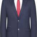 Men's Sport Coat Classic Fit Knit Blazer 2 Button Single Breasted Notch Lapel Casual Sports Jacket for Daily, Size 42R