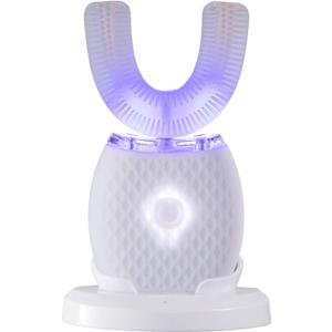 Ultrasonic Toothbrush for Adults Automatic Toothbrush Rechargeable Portable 30'' Automatic Timer Wireless Charging Washable Travel Home Dual-use,White