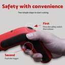 S&F STEAD & FAST Electric Cardboard Cutter Tool 4V, Cordless Electric Scissors for Box, Fabric, Carpet, Power Cutter with Charger, 2 blades included