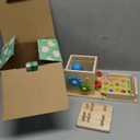 JUSTWOOD Montessori Toys for 1+ Year Old, 8-in-1 Wooden Play Kit Includes Object Permanent Box, Learning Activity Cube, Sorting & Stacking Toy, Carrot Harvest Game, Gift for Boys Girls Age 12+ Months