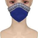 Mask Costume Mask Half Face Latex Mask Helmet Halloween Cosplay Props (Blue)