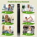 Natural Herbal Air Stick, Smokeless Inhaler, Non-Electric Aromatherapy Air Inhaler for Men Women (Black-4 Pack)