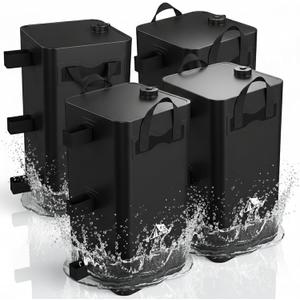 Canopy Weights Bags Set of 4, 220 LBS Canopy Water Weights for Canopy Tent Legs, Tent Weights for Pop Up Canopy, Gazebo, Portable Canopy Weight Bags for Outdoor Camping