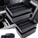 Double Layer Center Console Organizer Tray Storage Box for Lexus TX TX350/TX500h/TX550h+ 2026 2025 2024, Interior Accessories Armrest Insert Tray for 2024-2026 TX 350 500h 550h+, Black