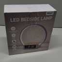 WILIT Bedside Lamp with Alarm Clock,Touch Lamp with Wireless Charger,Nightlight for Bedroom,Sunrise Wake-up Light,3-Grade Dimmable,Birthday Gifts for Her,Women,Men,Mom,Daughter,Girlfriend(Wood Grain)