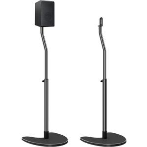 Mounting Dream Speaker Stands Pair, Max 39" Height Adjustable, Heavy Duty Base, 11 lbs Capacity Each, Set of 2 Universal Floor Stands