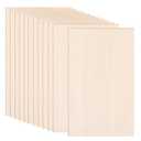 12 Pack Basswood Sheets 12 x 8 x 1/13 Inch Thin Plywood Balsa Wood Boards for Crafts, Laser Cutting, Wood Burning and Drawing