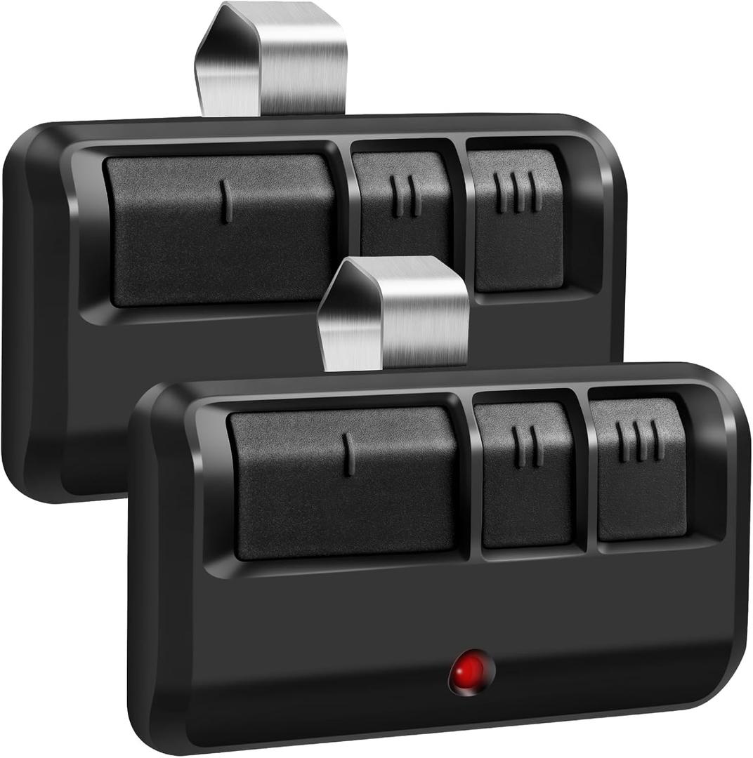 2 Replacement Garage Door Opener Remote, Compatible with Liftmaster Chamberlain Sears Craftsman Garage Door Opener 893MAX 373LM 973LM 893LM 891LM,2 Pack (Black)