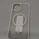 SUPFINE Magnetic for iPhone 14 Case & iPhone 13 Case (Compatible with MagSafe)(Military Grade Drop Protection) Slim Translucent Matte Shockproof Phone Cover,Antique White