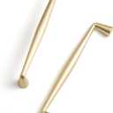 Brushed Gold Zinc Alloy Cabinet pulls - 7.56" (192mm)Hole Center Classic Vintage Drawer Handles ,Kitchen Cupboard Bathroom Dresser Cabinet Hardware (2, Brushed Gold, 7.56" (192mm)Hole Centers)