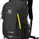 SKYSPER Small Hiking Backpack, 20L Lightweight Travel Backpacks Hiking Daypack for Women Men (Lantc 20-black)