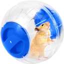 Hamster Exercise Ball Silent Hamster Wheel Small Animals Transparent Ball for Dwar Rat Relieves Boredom and Increases Activity (6 inch, Blue)