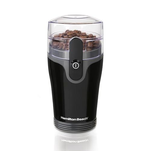 Hamilton Beach Fresh Grind Electric Coffee Grinder for Beans, Spices and More, Stainless Steel Blades, Removable Chamber, Makes up to 12 Cups, Black: Power Blade Coffee Grinders