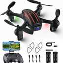 Drone with Camera 1080P HD, Remote Control Mini Drones for Kids and Adults, RC Quadcopter with One-Key Takeoff/Landing, Altitude Hold, 3D Flip, Gesture Selfie, 2 Batteries Drone for Boys and Beginners