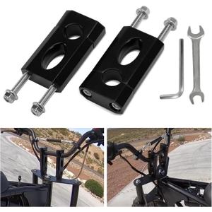 7/8" Handlebar Risers - 7/8" 22 mm Handlebar Mount Clamp Risers for Coleman Bt200x Ct200 SSR125 Razor MX350 MX650 Dirt Pit Bike 50cc 70cc 90cc 110cc XR/CRF Motocycle Dirt Pit Bike Mini Bike,Black