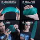 Morf Fidget Worm Toy - Flexible 3D Sensory Slug Figgy Toy for Kids, Teens, and Adults  Stretchy, Quiet, Stress and Anxiety Relief, Focus - For Play, School, Work Gifts, Great For Classroom and Office (Big, Blue)