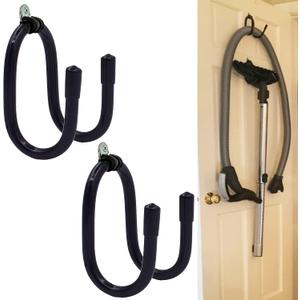 Pmsanzay 2 Pack Vacuum Cleaner Hose Holder Vacuum Head Holder Hanger Wall Mount Vacuum Cleaner Stand Storage Rack for Canister Vacuum Cleaner Shop Garage Vacuum Cleaner - W Style