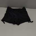 AI'MAGE Womens 3" Swim Board Shorts High Waisted Bathing Suit Bottoms Boy Shorts Adjustable Ruched Side Bikini Shorts (Large, Black)