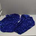 36 Inch Royal Blue Christmas Tree Skirt Sparkly Velvet Xmas Tree Skirts Glitter Tree Skirt Christmas Decoration Sequin Metallic Tree Skirts Round Tree Mat for Christmas Eve Party New Year