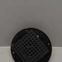 Matte Black 4 Inch Square Shower Drain with ABS Flange for 2 or 3 Inch Pipe - Low Profile 304 SS Shower Floor Drain Kit with Hair Carcher&CUPC - Strainer for Bathroom,Laundry Room