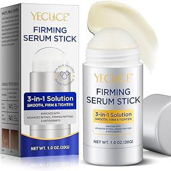 Advanced Retinol Firming Serum Stick,Anti Aging Neck Firming Cream,3-in-1 Smooth,Tighten and Firm Face,Neck & Jawline, Reduces Wrinkles,Nourishing Anti Aging Repair Cream for All Skin Types