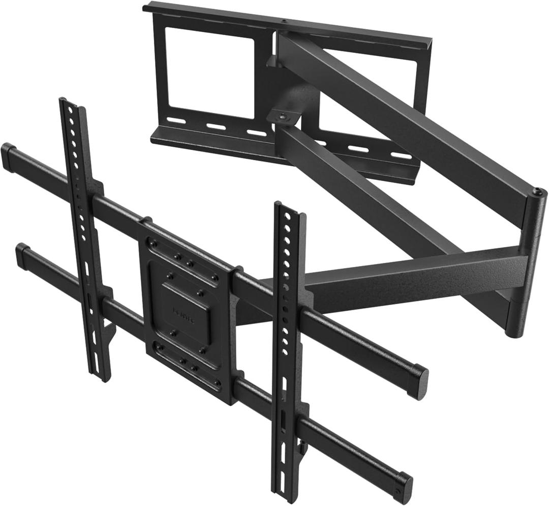 BONTEC TV Wall Mount with Extra Long 40.9 Extension Corner Arm for 32-75 Inch TVs, Holds Up to 132lbs, Full Motion Dual Arm TV Bracket with Tilt, Swivel, Level Adjustment, Max VESA 600x400mm