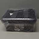 Tribello 12.5 Quart Storage Bins with Lids, Plastic Storage Containers with Latching Lids For Organizing - Tinted - (15.5 x 12 x 6) - Set of 2 - Made in EU