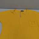 Womens Plus Size T Shirts V Neck Short Sleeve Side Split High Low Tops Casual Summer Tees with Pocket XL-5XL Yellow