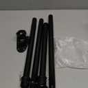 cogardenshower House Flag Pole Kit  5ft Tangle Free Flag Pole Holder for Outside House  Heavy Duty Stainless Steel Flag Poles for 3x5 Flags Outdoor,Metal Porch Flagpole with Bracket  Black