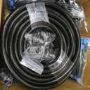 MIXC 247 FT Drip Irrigation System,Quick Connector Garden Watering System Automatic Sprinkler System Kit for Lawn Raised Bed Greenhouse Plant Watering System with 1/4'' Tubing,Drip Emitters,Connectors, 50FT Main tube+197FT 1/4'' tube