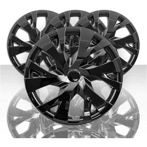 Set of 4 15" 6 "Y" Spoke Front and Rear Wheel Covers - Gloss Black