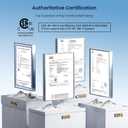 GLACIER FRESH C03 Coolon Countertop Cold Water Purifier with Upgraded Elarisey™ Filtration, Zero Wastewater System, 40oz Cooling Capacity, Low Noise, Plug & Play, NSF42&53/FCC/CA65 Certified.
