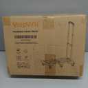 Folding Hand Truck 500lbs, Portable Heavy Duty Dolly Cart, 6 Wheels Collapsible Luggage Cart with 2 Elastic Ropes - Compact Trolley Cart for Easy Moving - Ideal Hand Cart for Travel and More (1.70, Green)