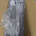 Plastic Hangers 50 Pack Heavy Duty Dry Wet Clothes Hangers with Non-Slip Pads Space Saving 0.2" Thickness Super Lightweight Organizer (Gray)