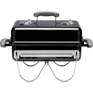 Weber GoAnywhere Charcoal Grill Compact Portable BBQ Grill for Camping, Tailgating & Outdoor Cooking with 2Piece Cooking Grate & Precise Airflow Dampers