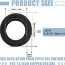 Amylove 12 Pcs 3.3 Feet Foam Pipe Insulation Foam Tube Insulating Water Pipe Pool Swim Noodles Pre Slit Heat Preservation Pipes Covers for Tubing Outdoor Winter Freeze Protection(Black,1.5 Inch)