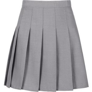 Skirts for Girls Pleated Skirt A-line Tennis Outfits High Waisted School Uniform Skirts with Shorts (2T)