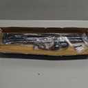 Thestoa Curtain Rods for Windows 30-62 Inch, 5/8" Matte Black Curtain Rods, Stainless Steel Small Curtain Rod for Bedroom, Living Room,Kitchen,Farmhouse, Outdoor Curtain rod Black