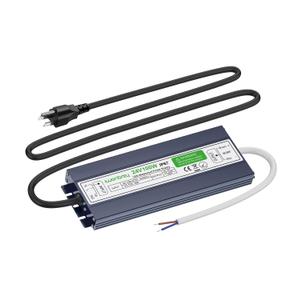 LED Driver 100 Watts Waterproof IP67 Ultra Thin 0.7in 24V Aluminum DC Output Low Voltage Transformer Outdoor Power Supply Adapter for LED Strip,Landscape Lighting Project, and Any 24V LED Lights