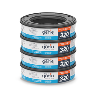 Recharge ronde Diaper Genie Essentials lot de 4 320 sacs peut contenir 1280 couches non parfumées