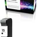 OCProducts Remanufactured Ink Cartridge Replacement for HP 15 for Deskjet 3810 3820 810c 812c 816 840c 841c 842c 843c 845c 920c 940 Officejet 5110 v40 PSC 500 750 950