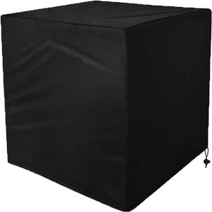 420D Air Conditioner Outdoor Cover, Black Oxford Cloth Air Conditioner Cover Waterproof and Windproof (30*30*32 Inch)