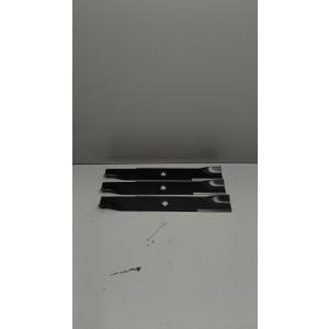 539112079 High Lift Mower Blades Compatible with Hu sqvarna/Dixon 52" Deck, 510417801 Lawn Mower Blade Fit for MZT 52 EZ 5224 EZ 4220 EZ 5221 KAA Mower, Replace 539117911 539117973 10782 10881, 3 PK