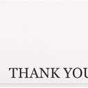 Sustainable Greetings 120 Pack Thank You Cards with Envelopes Bulk for Weddings, Bridal Showers, Graduations, Bridal, Blank Inside - Minimalist Black and White Design Thank You Card